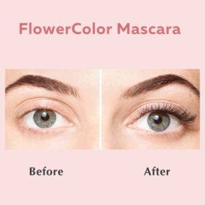 Ecco Bella FlowerColor Vegan Mascara Black – Long Lasting Organic Formula for Sensitive Eyes