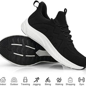 Feethit Mens Non Slip Walking Sneakers Lightweight Breathable Slip on Running Shoes Athletic Gym Tennis Shoes for Men