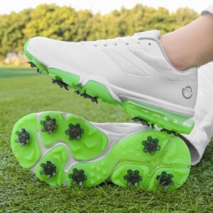 THESTRON New Men Golf Shoes 8 Spikes Professional Outdoor Golf Sport Sneaker for Men