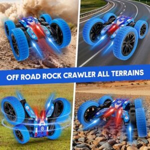 Remote Control Car, Double Sided RC Car, 4WD Off-Road Stunt Car with 360° Flips