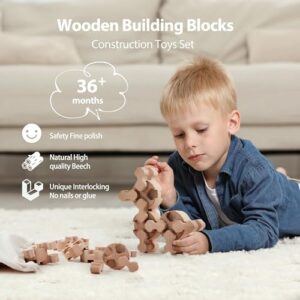 Wooden Blocks, Building Blocks for Toddlers