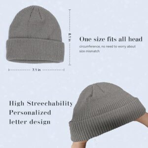 Wmcaps Winter Beanie for Men Women, Fleece Lined Beanie Soft Warm Knit Hat Ski Stocking Cuffed Cap