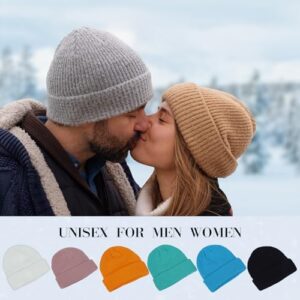 Wmcaps Winter Beanie for Men Women, Fleece Lined Beanie Soft Warm Knit Hat Ski Stocking Cuffed Cap